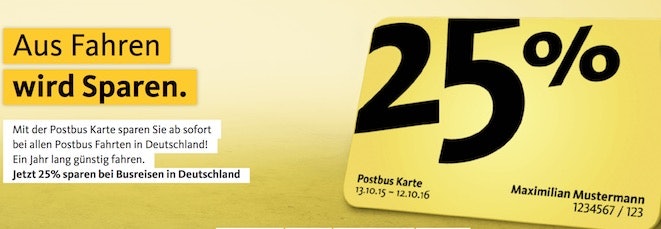 postbus karte 25 rabatt