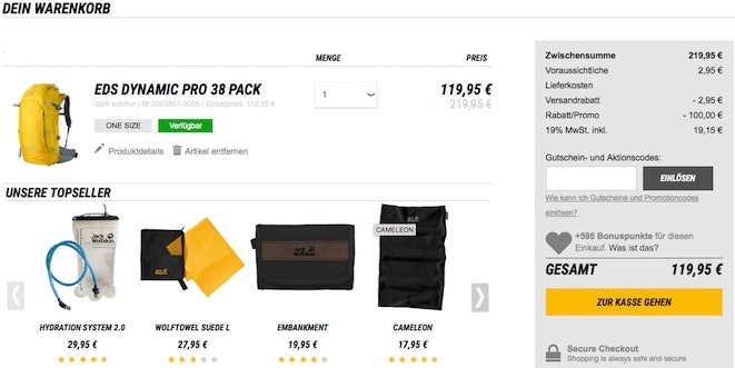 Jack Wolfskin Ausverkauf