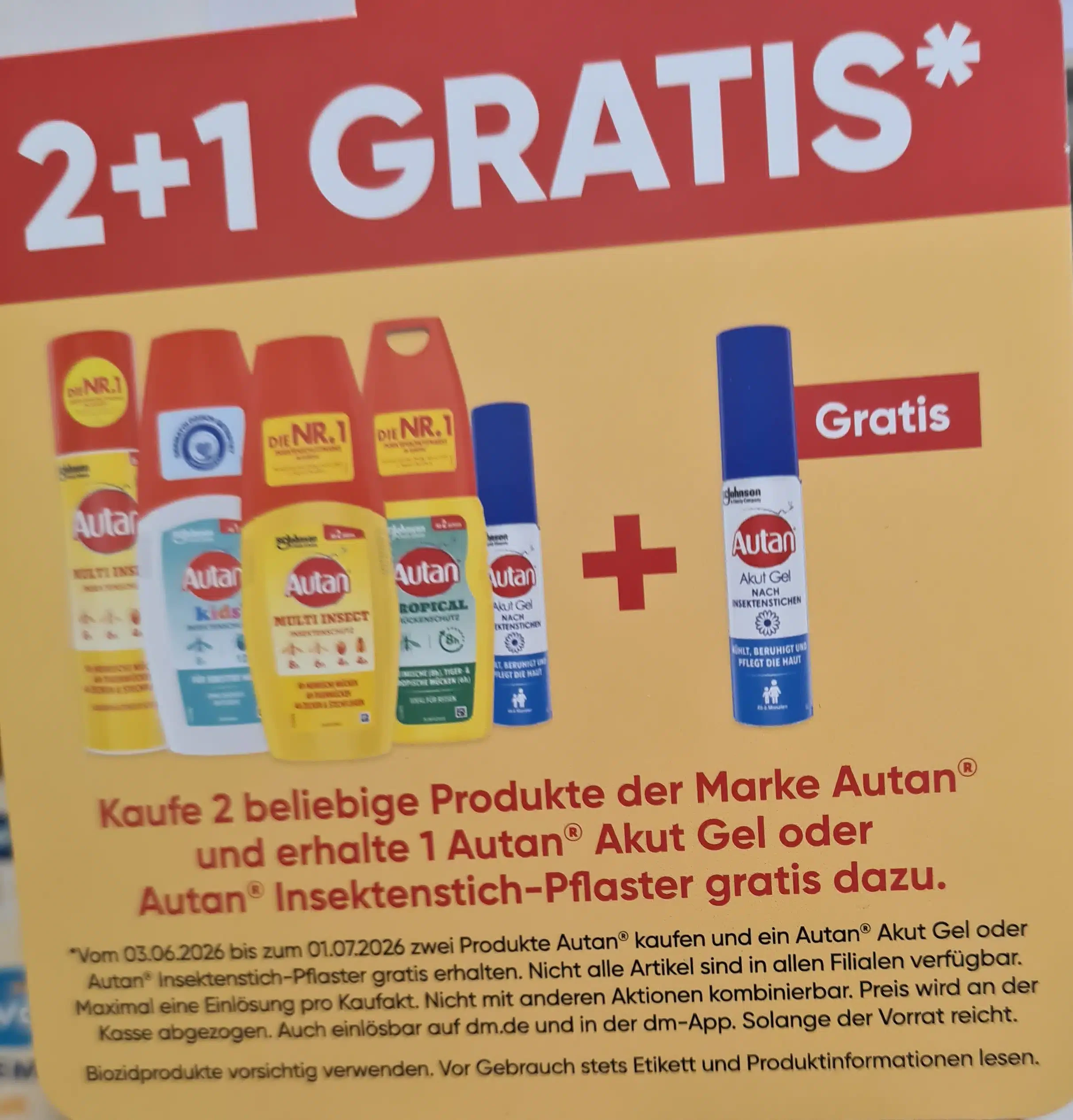 Dm: Kaufe 2 Autan-Produkte und erhalte 1 Autan Gel oder Autan ...