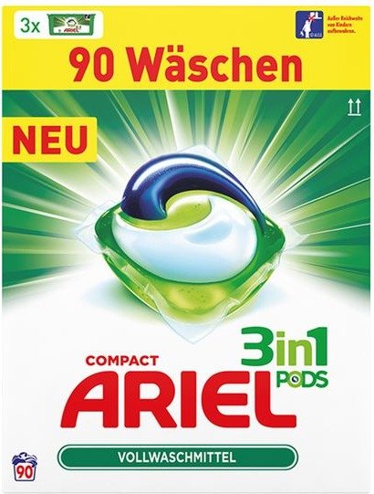 90 Ariel 3 in 1 Pods für 15€ - für Prime-Mitglieder