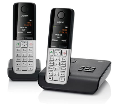 Gigaset C300 A Duo in schwarz/silber als Demoware für 51€ – schnurloses DECT-Telefon mit 2. Mobilteil und Anrufbeantworter *UPDATE*