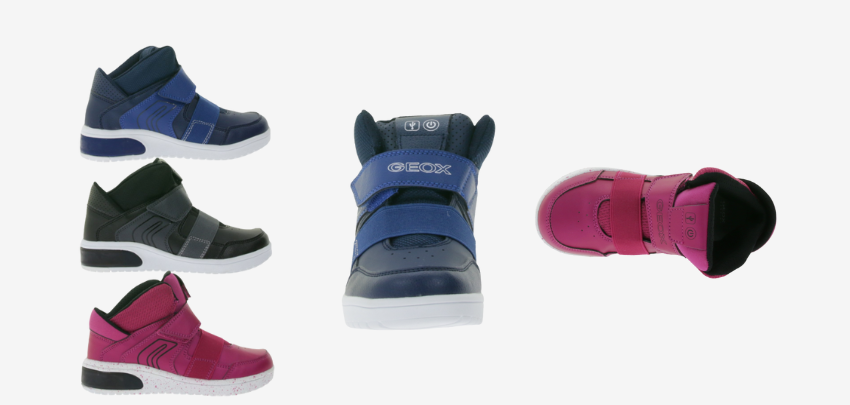 Geox Kinder Sneaker für 22€ - atmungsaktiv, Klettverschluss, LED-Funktion defekt