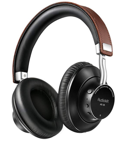 AudioMX Bluetooth Over-Ear Kopfhörer, Wireless Stereo-Headset mit eingebautem Mikrofon und apt-X Hi-Fi Sound
