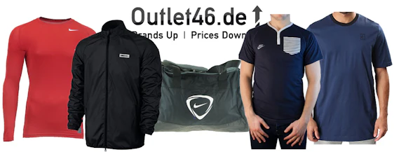 Nike Sale bei Outlet46 - z. B. günstige Oberteile ab 19€