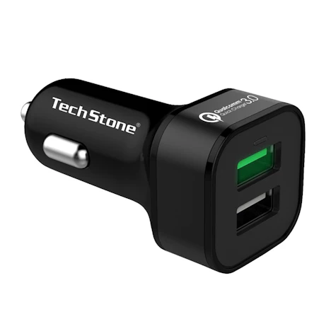 45% Rabatt Auto Ladegerät TechStone Quick Charge 3.0 KFZ Auto ladeadapter Android Adapter 36W 2-Port