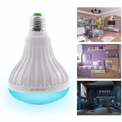 LED-Glühlampe mit Bluetooth Lautsprecher E27 RGBW Farbwechsel Lampe Businesses IPhone IPad