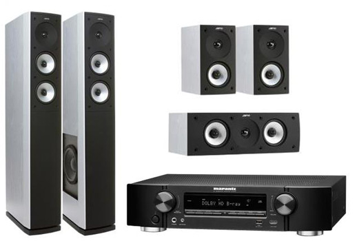 Marantz NR1605 &amp; Jamo S626 HC S3 EW - Netzwerkreceiver und Heimkinosystem im Kombi Angebot bei Redcoon für 891€