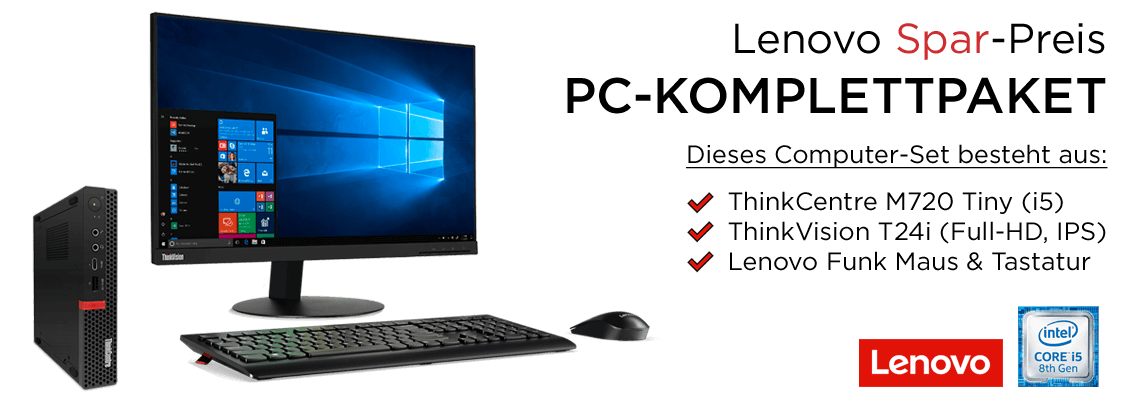 Lenovo ThinkCentre M720 Tiny im Sparset