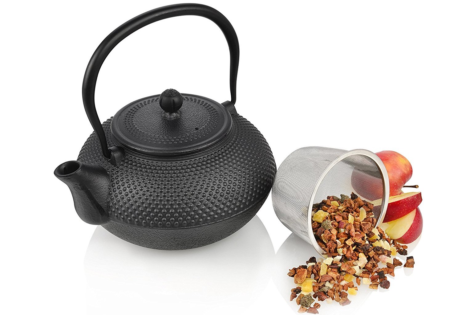 Sänger 209590 für 20€ - Teekanne aus Gusseisen mit Deckel und Teesieb aus Edelstahl