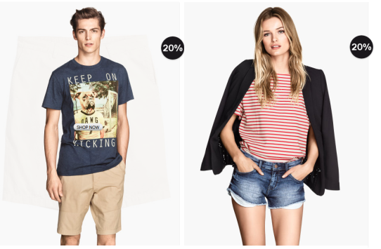 20% Rabatt auf 200 ausgewählte Shorts bei H&amp;M - nur noch heute und nur online