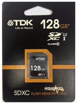 TDK Speicherkarte mit 128GB für 20€ - Class 10