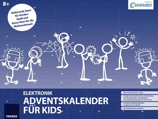 Elektronik Adventskalender für Kids ab 8 Jahre Franzis Verlag für 5 EUR
