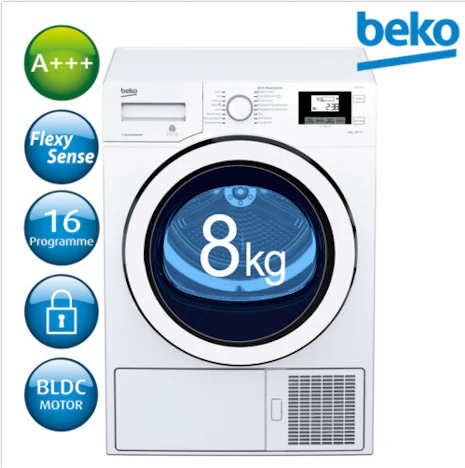 Beko DH 8534 GX0 A+++ Trockner Wärmepumpentrockner 8 Kg