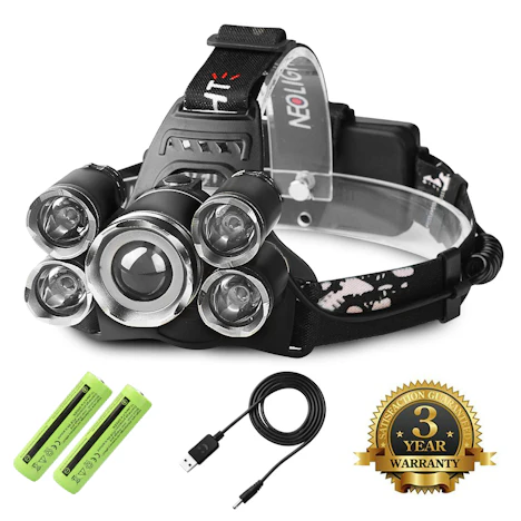 25% Rabatt Stirnlampe 4 Modi super hell für 16,49€ ; FVI