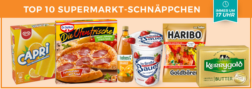 Top 10 Supermarkt-Schnäppchen der KW 38 🛒 - z.B. Haribo Gummibärchen für 0,54€