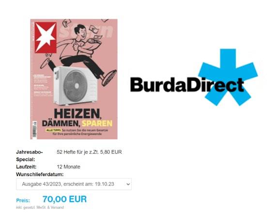 Nicht mehr lange ⌛ STERN Jahresabo für 70€ − 52 Ausgaben im Abo sichern