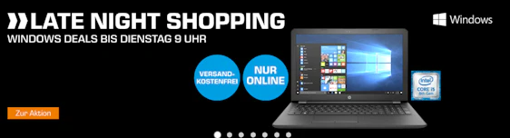 Late Night Shopping mit Windows Deals bei Saturn - z.B. Asus ZenBook UX390UA für 888€
