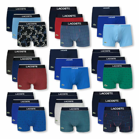 3er Pack LACOSTE Boxershorts Boxer Trunks für 29,99€