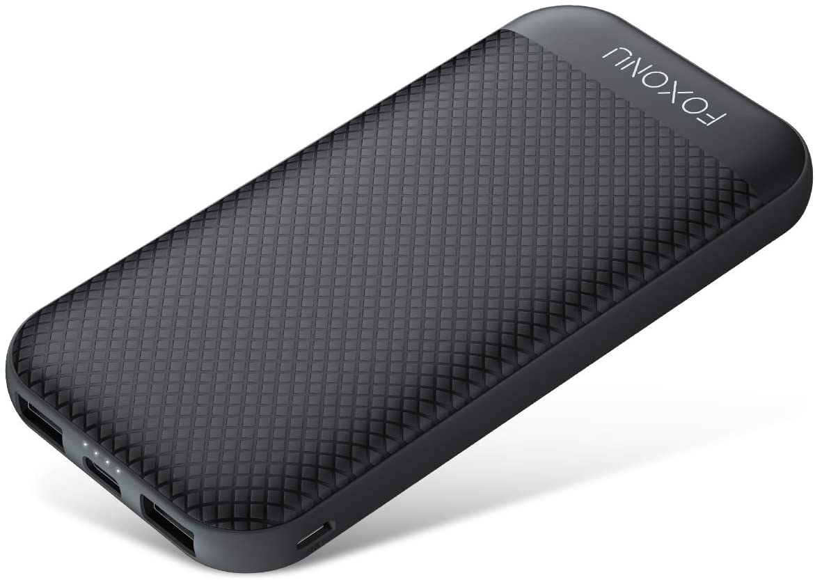 FOXONU Powerbank 15000mAh, Externes Akkubank mit 2 USB-Anschlüssen