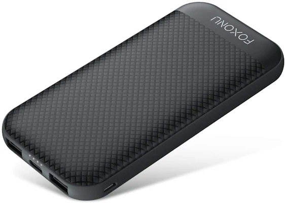 FOXONU Powerbank 15000mAh, Externes Akkubank mit 2 USB-Anschlüssen