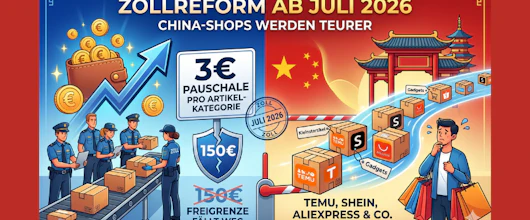 Zollreform ab Juli 2026: China-Shops werden teuer