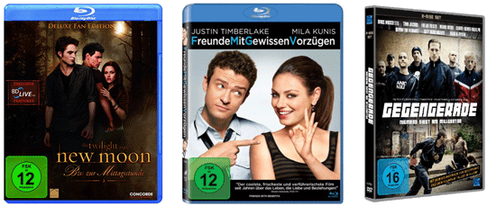 Blu-Ray Angebote - Twilight 1-3, Freunde mit gewissen Vorzügen, Freundschaft Plus