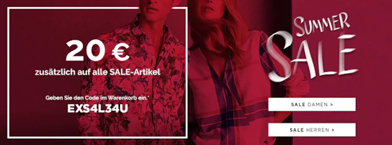 50% Rabatt im Eterna-Sale - heute mit 20€ Extra-Rabatt!