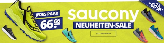Saucony Laufschuhe Sale bei Sportspar – alle Modelle für 61,66€, versandkostenfrei