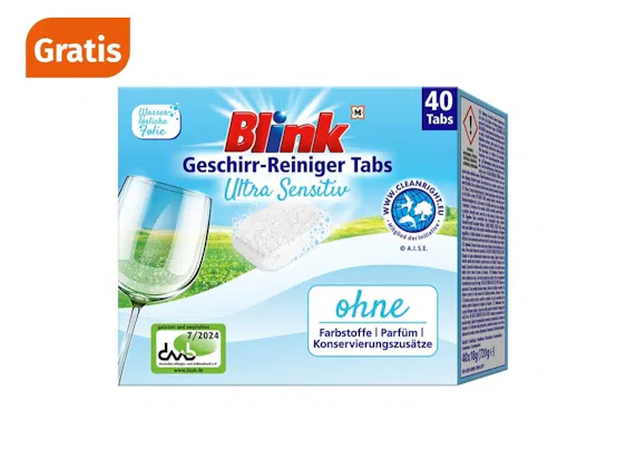 Müller App - Gratis BLINK Geschirrreiniger Tabs beim Kauf von BLINK-Artikeln im Wert von 3,00€