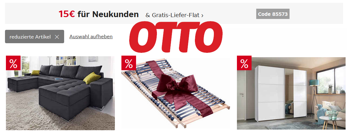 Möbel Sale bei Otto 🛋️ – z.B. Trendmanufaktur Couchtisch (100x60cm) für 65€