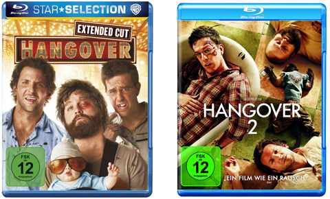 Hangover 1 und 2 [Blu-ray] für je 7,97€