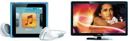B-Ware im Conrad eBay Store - iPod nano 6G für 89€, Philips 37PFL4606H für 315€, Dell Vostro V131 für 569€