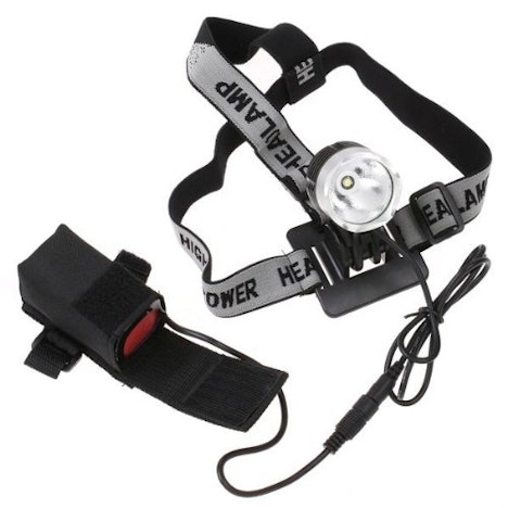 LED Kopflampe / Fahrradlampe CM3 Cree XM-L T6 - Scheinwerfer mit 1200 Lux inkl. Akku mit 4400mAh für 29,99€