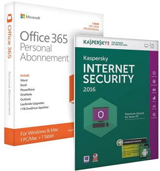 Microsoft Office 365 Personal + Kaspersky Internet Security 2016 für 25€ - für 1 User und 1 Jahr *UPDATE*