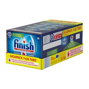 [Amazon Prime] Finish All in 1 Quartalspack, Spülmaschinentabs für 3 Monate, Gigapack, 182 Tabs (8,79 Cent / WL)