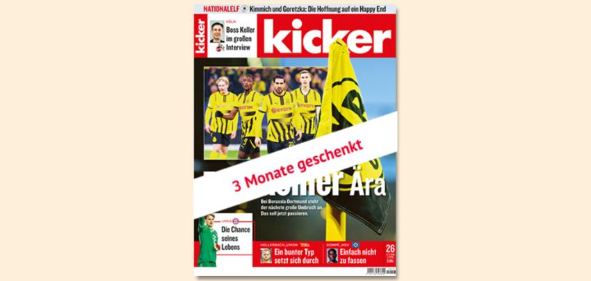 Kicker bis zu 3 Monate kostenlos lesen - mit 90 Tagen Widerruf