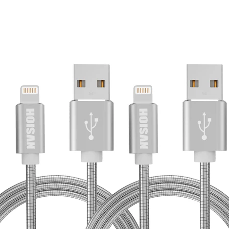2 Stück Lightning Kabel | 1M USB auf Lightning Daten- & Ladekabel Metall für 5€