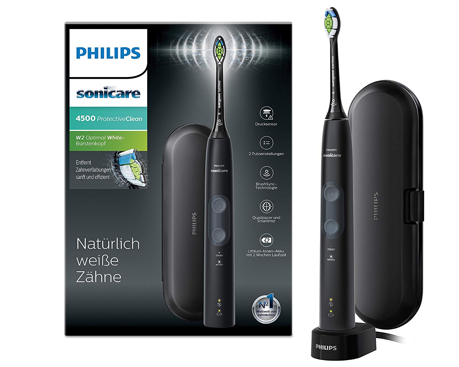 Philips Sonicare ProtectiveClean 4500 elektrische Zahnbürste HX6830/53
