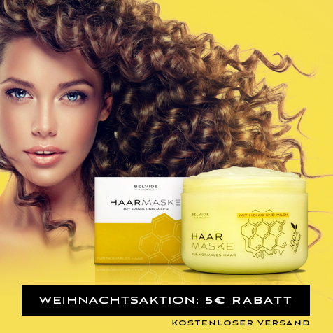 Belvide 100% Natur Haarmaske mit Milch &amp; Honig für 7,95€ - 39% Ersparnis