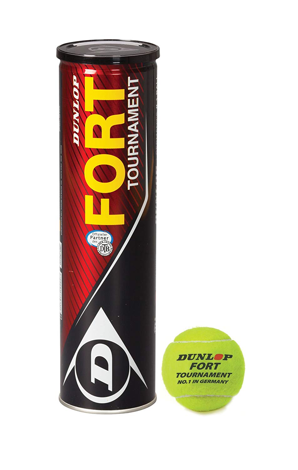 Dunlop Fort Tournament 4er Dose Spielball 2013 für 10,39 EUR