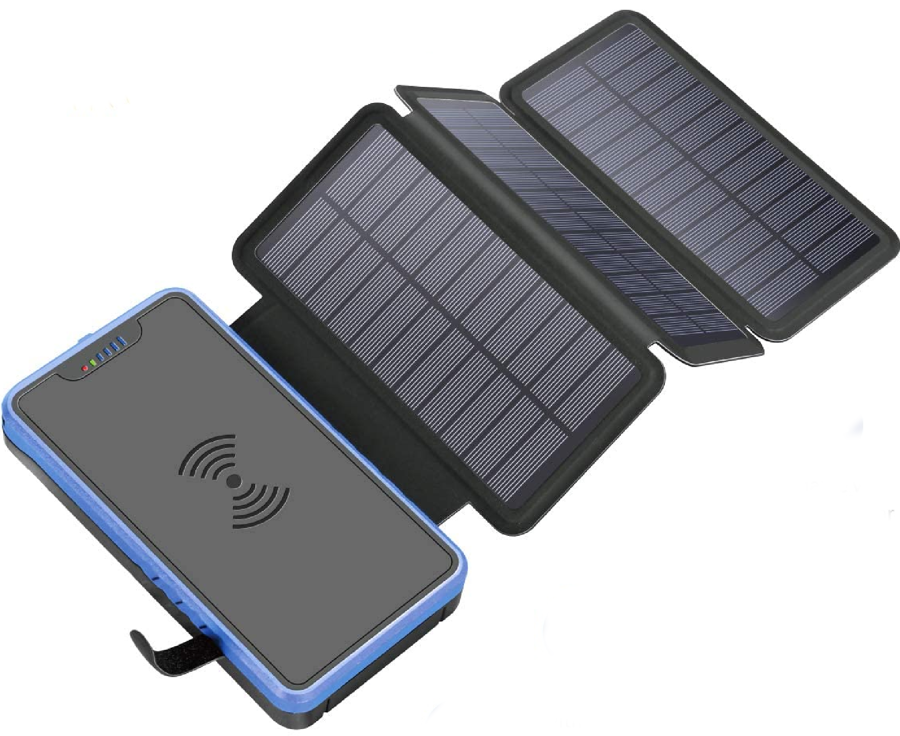 Xiyihoo Solar für 24€ - Powerbank mit Qi-Funktion &amp; 26800mAh