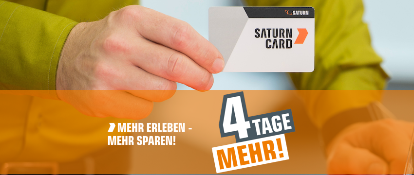 Saturn Card Tage » bis zu 15% Rabatt für Karteninhaber