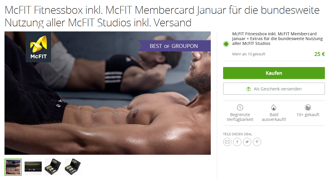 McFIT Fitnessbox inkl. Membercard
