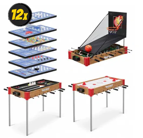 Muwo Multifunktions Spieltisch/Gametisch 12 in 1