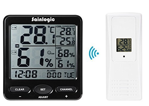 【amazon】Hygrometer Digital und Thermometer innen außen mit Wecker für nur 19,59Euro