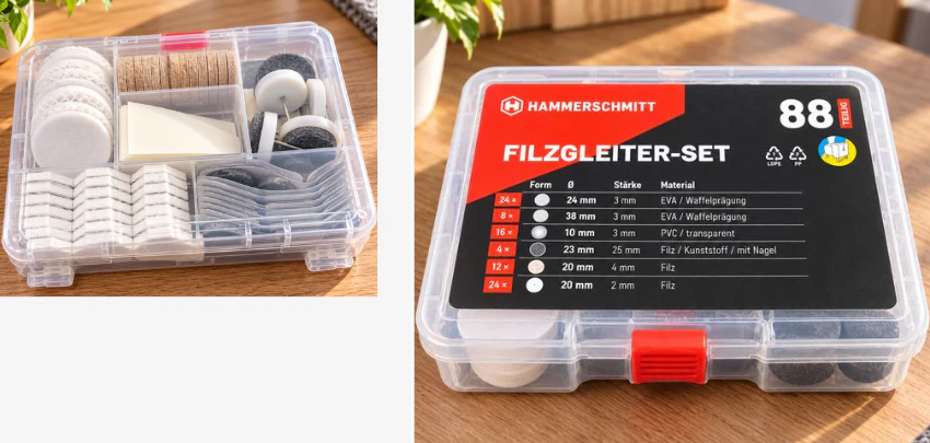 HAMMERSCHMITT-Filzgleiter-Set-Details HAMMERSCHMITT-Filzgleiter-Set-Details