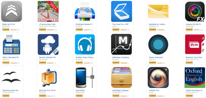19 kostenpflichtige Apps kostenlose Apps für Android - z.B. EasyTether, i-Führerschein 2014 oder Blitzer.de Plus