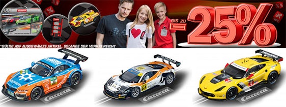 10€ Gutschein mit 50€ MBW im Onlineshop von Carrera