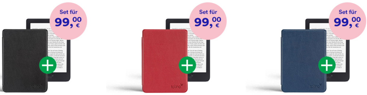 Tolino Shine 3 + Slim-Hülle für 99€ – 6" E-Ink eBook-Reader mit smartLight und Schutzhülle