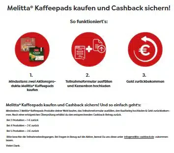 Vorankündigung: Melitta Kaffeepads kaufen und Cashback sichern